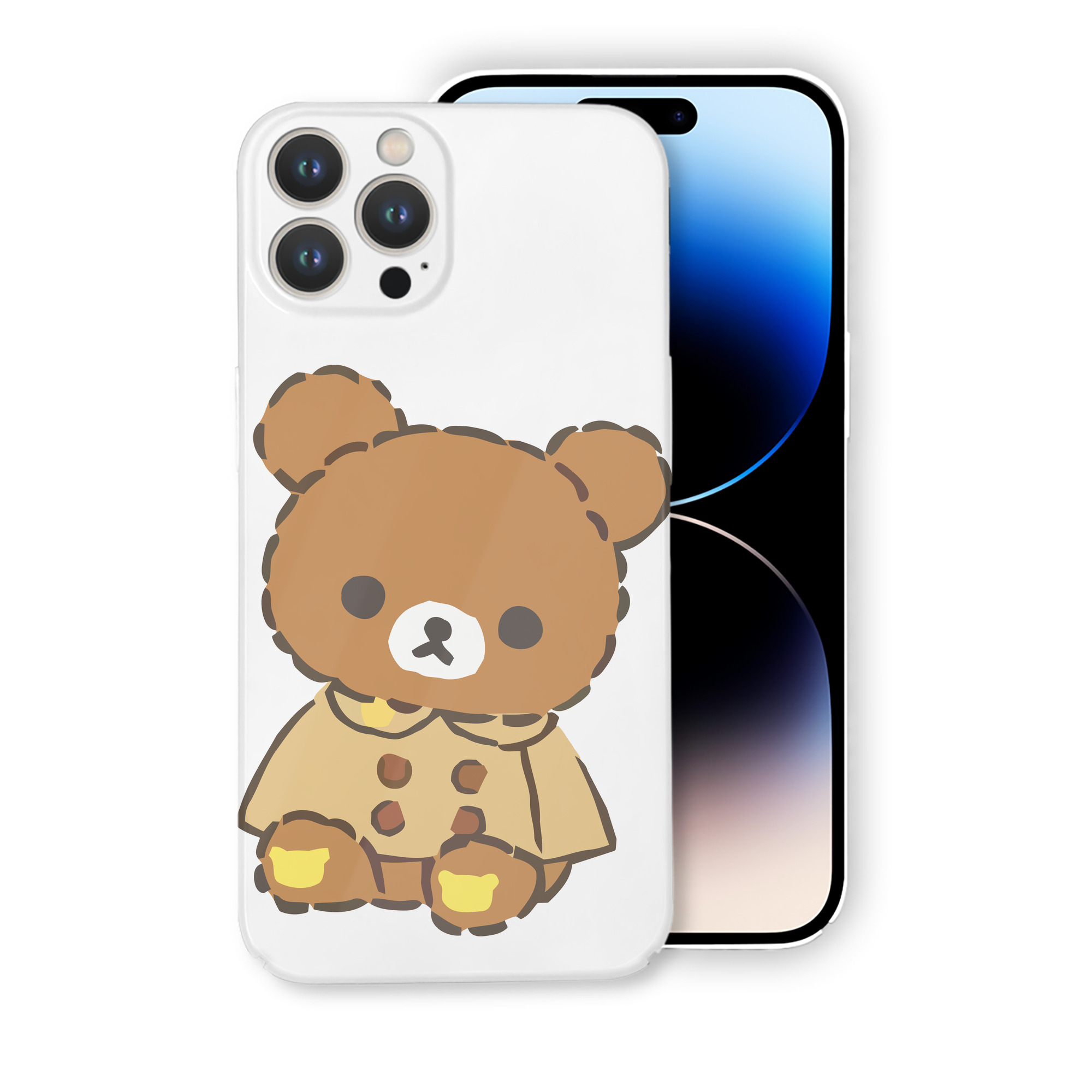 （画像用） リラックマ リラックマ キイロイトリ Rilakkuma Korilakkuma Kiiroitori 【iPhone 14シリーズ対応】ハードケース